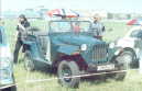 GAZ-67B in blue. Spectators are in blue too to see such a color…